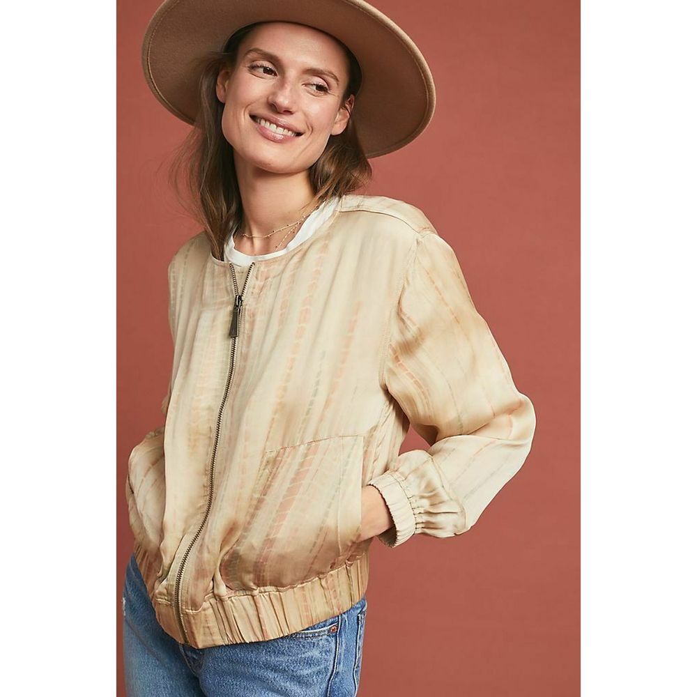 Frye Anthro Jacket Mandira Tie-Dye Bomber